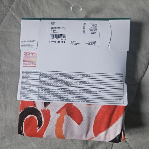 UNIQLO X MARNI Red Psychadelic Long Sleeve Heattech XXS LIMITED EDITION NWT - Picture 4 of 4